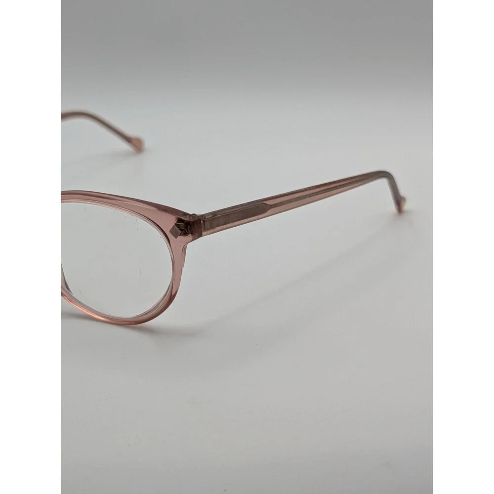Vera Bradley Blush Pink Transparent Oval Eyeglass Frames 50-19-140 Womens